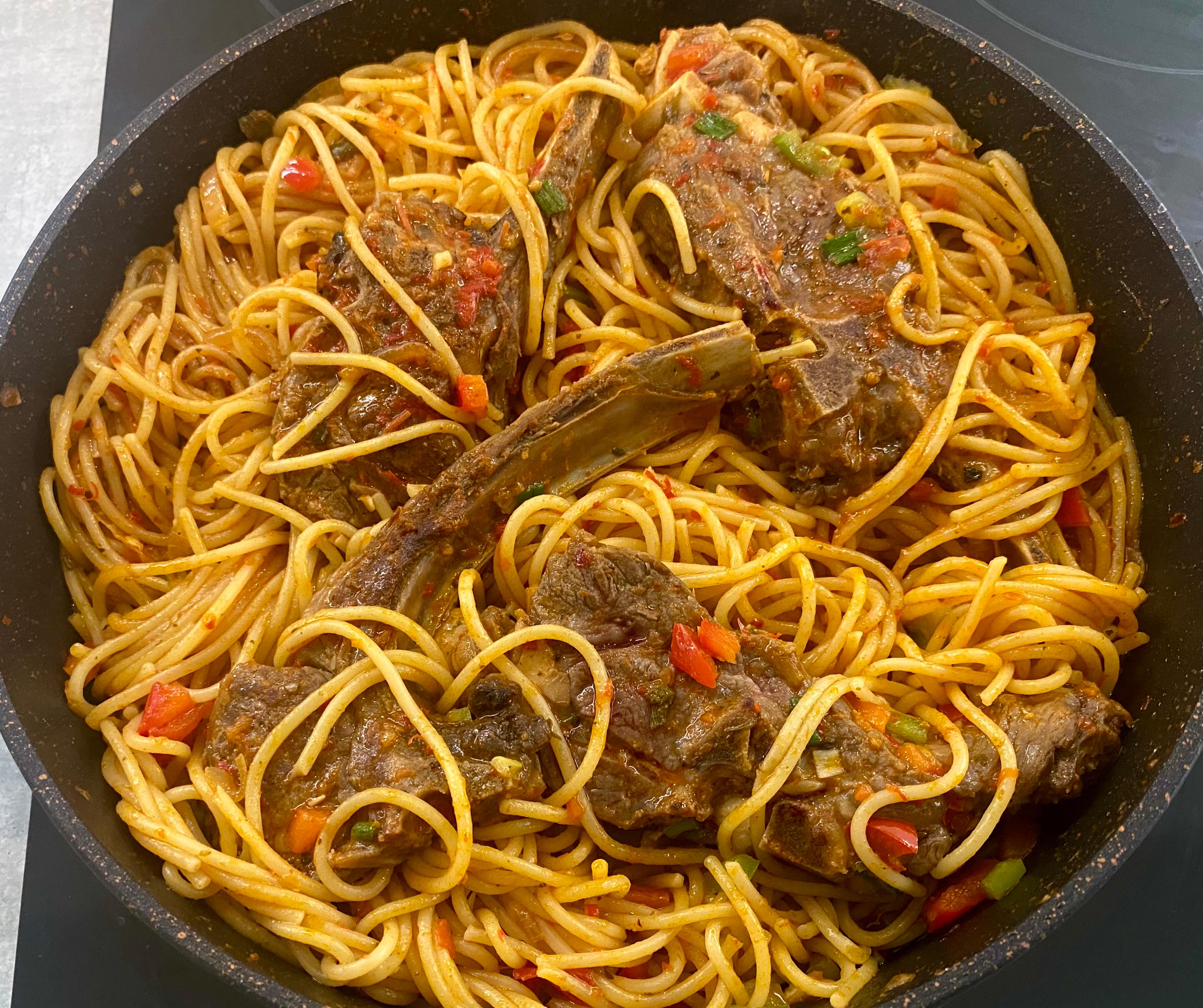 Lamb Spaghetti Stew